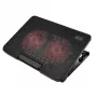 Laptop cooling pad SAVIO COS-02, 2 fans 14 cm, USB-powered, fits up to 17.3 inch, black