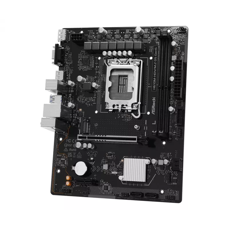 Motherboard ASRock H610M-HDV/M.2 D5 Gen5 (LGA1700, mATX, DDR5, PCIe 5.0)