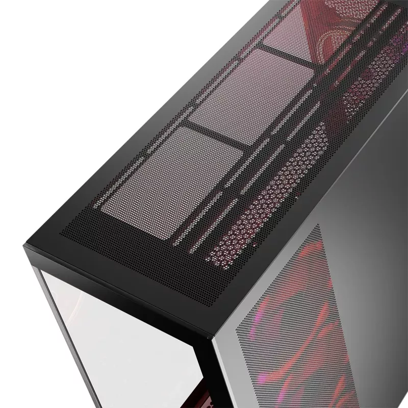 PC case MODECOM Volcano SPACE APEX ARGB Midi Tower, tempered glass, USB-C, supports ATX/microATX/Mini-ITX, GPU up to 430 mm, CPU cooler up to 180 mm