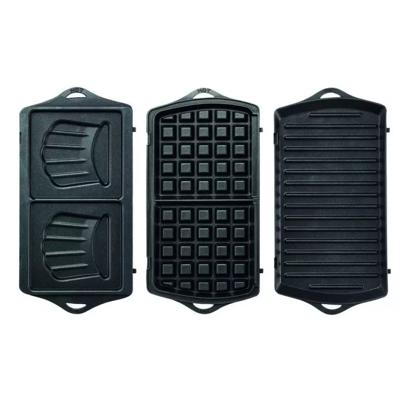 Sandwich maker Tefal Break Time SW6148 — 2-sandwich, removable non-stick plates, cord storage, black/grey