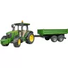 Tractor model BRUDER John Deere 5115 M with tipping trailer