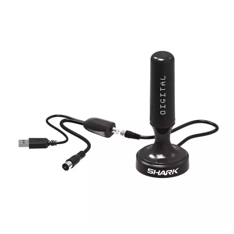 Car DVB-T Antenna Shark SHA301CAR with Active Amplifier for Vehicle TV Reception
