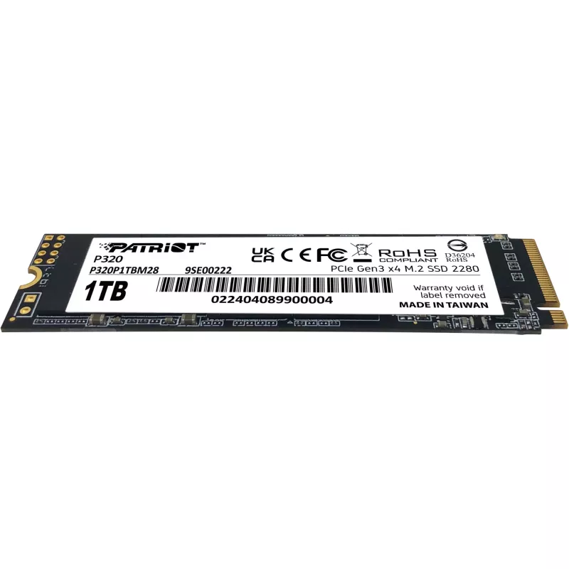 SSD Drive Patriot P320 1TB M.2 2280 PCIe 3.0 x4 NVMe