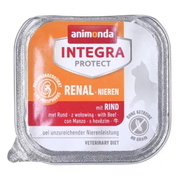 Wet cat food animonda Integra Protect 100 g — pork, for adult cats, kidney support, tray
