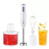 Adler AD 4620 Hand Blender Set, 800 W, 2 Speeds, 450 ml Chopper, 750 ml Beaker, Whisk, White