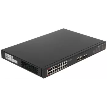 Dahua Technology PoE PFS3220-16GT-240 network switch Unmanaged L2 Gigabit Ethernet (10/100/1000) Power over Ethernet (PoE) Black