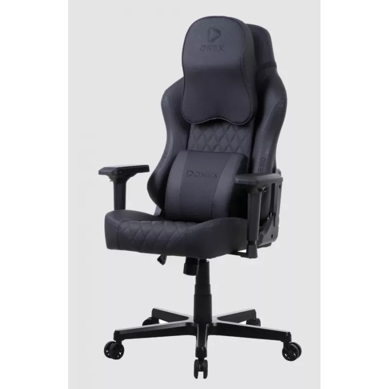 Gaming chair Onex FX8 Formula X — ergonomic racing-style seat, adjustable armrests, recline and tilt, black