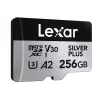 Memory card microSD 256GB C10 A2 U3 V30 205/150MB/s Silver Plus