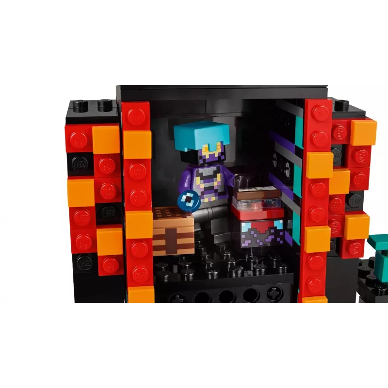 Construction toy LEGO Minecraft set 21279 The Enderman Tower, 867 pieces, 2 minifigures, 450 mm height