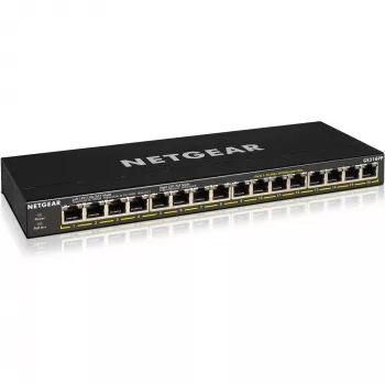 NETGEAR GS316P Unmanaged Gigabit Ethernet (10/100/1000) Power over Ethernet (PoE) Black