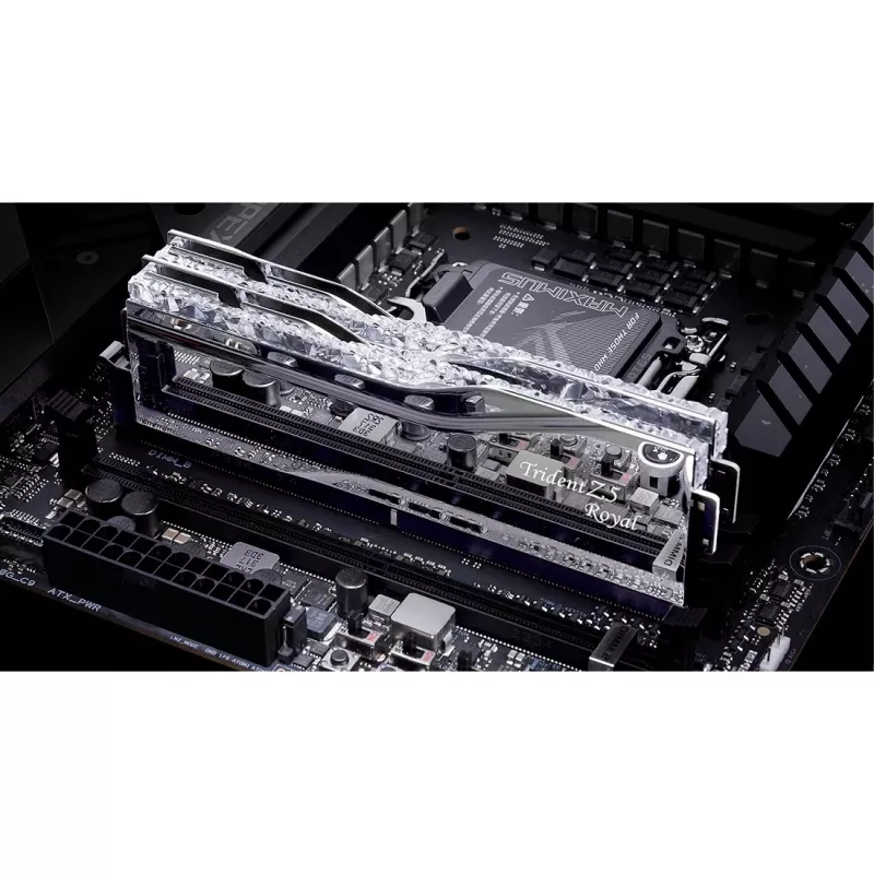 DIMM 32 GB DDR5-7600 (2x 16 GB) Dual-Kit, Arbeitsspeicher silber, F5-7600J3646G16GX2-TR5S, Trident Z5 Royal, INTEL XMP