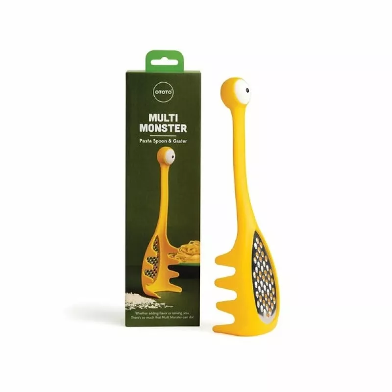 Pasta Spoon Ototo Design OT015 Plastic Stainless Steel Yellow