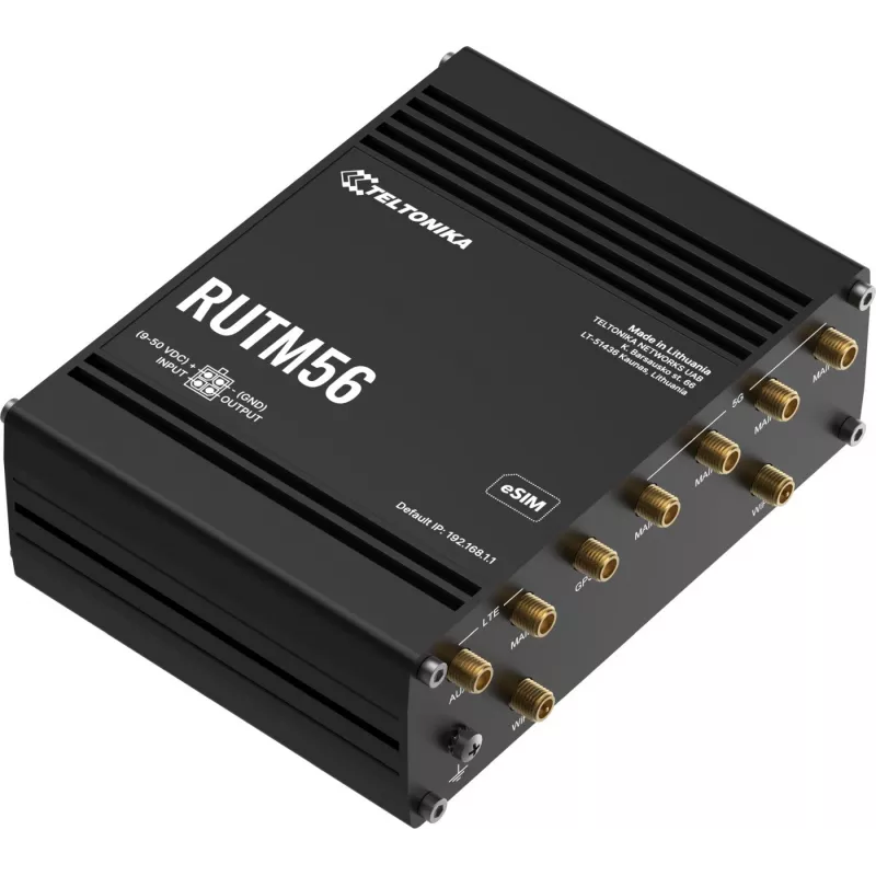 Router TELTONIKA RUTM56 dual modem, 802.11ac Wi‑Fi, Gigabit LAN x4, Mesh support, MU‑MIMO (no mobile broadband)