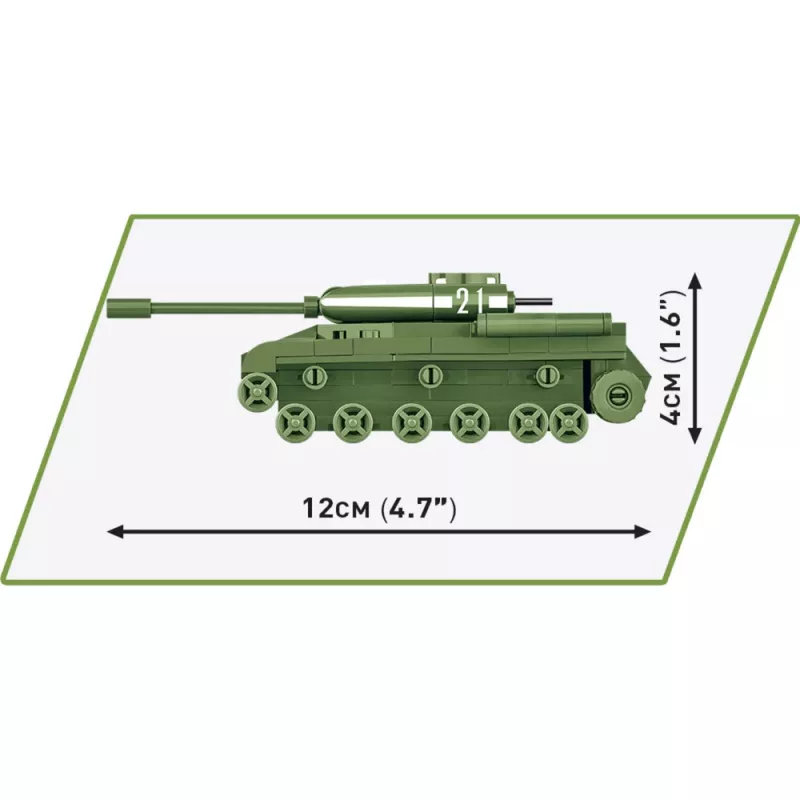 Building set Cobi IS-2 model, World War II tank, 130 pieces, recommended age 6+