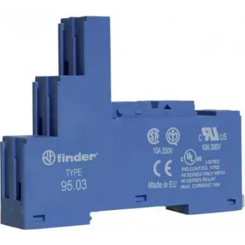 FINDER S.p.A. screw socket Blue for relay 40.31.41.31 95.03 (95.03)