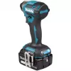 Impact driver Makita DTD173RTJ 18V cordless, 1/4 inch chuck, 3600 RPM, pistol-handle, Li-Ion