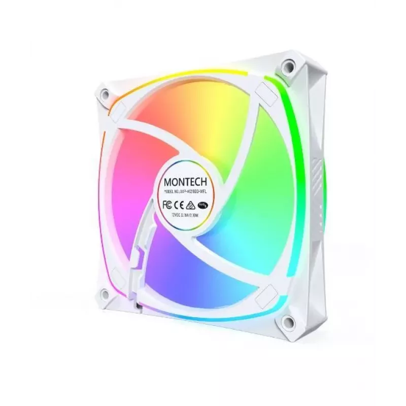 MONTECH AX120 PRO White 120mm ARGB Case Fan