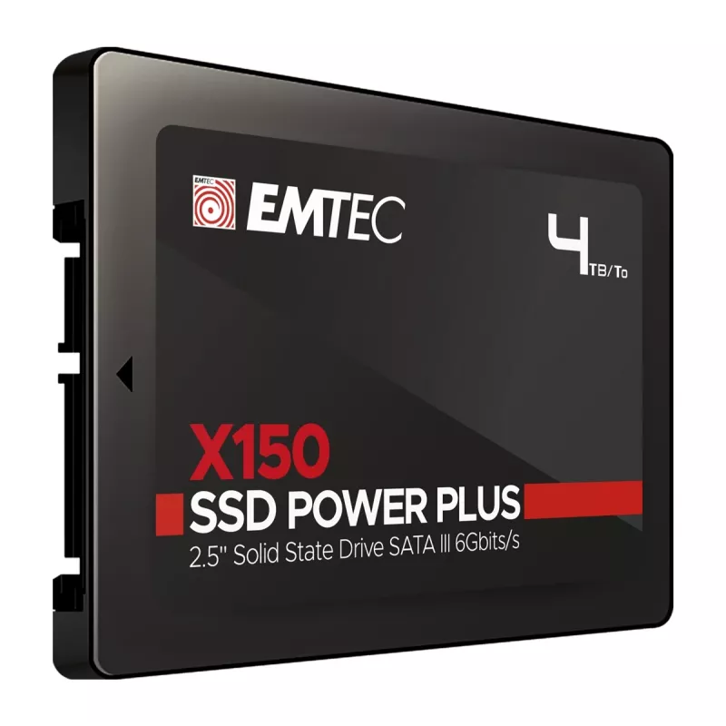 SSD disk Emtec X150 4 TB 2.5 inch SATA III 3D NAND model ECSSD4TX150