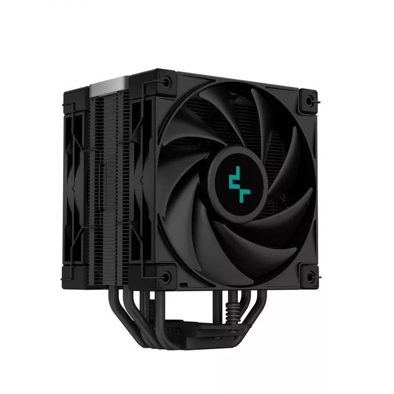 Air cooler DeepCool AK400 ZERO DARK PLUS — 120 mm FDB fan, 4 heat pipes 6 mm, for LGA 1700/AM4/AM5, height 155 mm, black