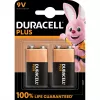 Battery Duracell Plus 9V (MN1604) — 2 Pack, 0.102 kg total weight