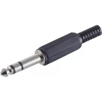 Stereo 3.5mm Plug ShiverPeaks 50100 — plastic housing, 3.5 mm stereo audio connector