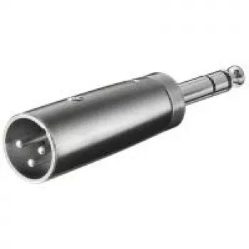 Wentronic Goobay XLR- Adapter - XLR-Plug (3-Pin) > jack 6,35 mm-Plug (4-Pin, Stereo) (27515)