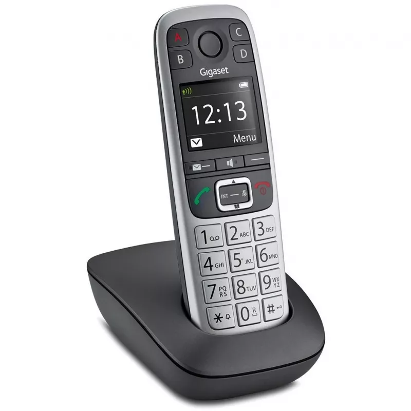 Gigaset E560 telephone DECT telephone Caller ID Black, Silver