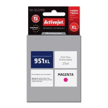 Activejet AH-951MRX Ink (replacement for HP 951XL CN047AE; Premium; 25 ml; magenta)