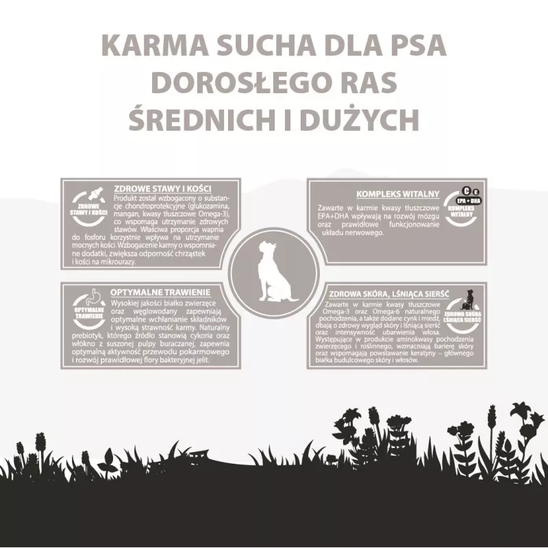 PUPIL Premium Medium and large breeds Rich in lamb and rice - dry dog food - 12kg