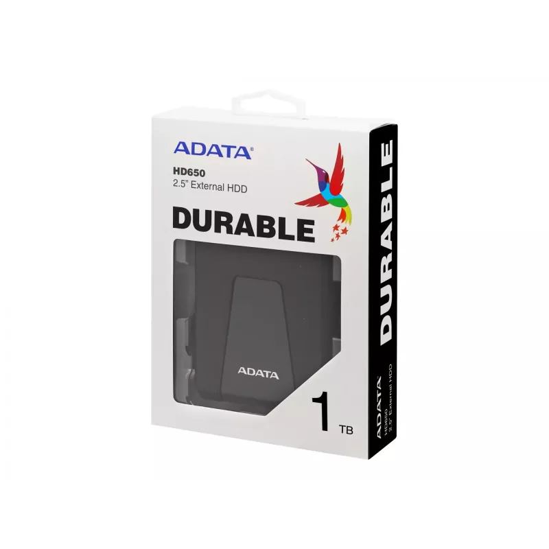 ADATA DashDrive Durable HD650 external hard drive 1 TB 2.5 inch USB 3.2 Gen 1 (3.1 Gen 1) Black