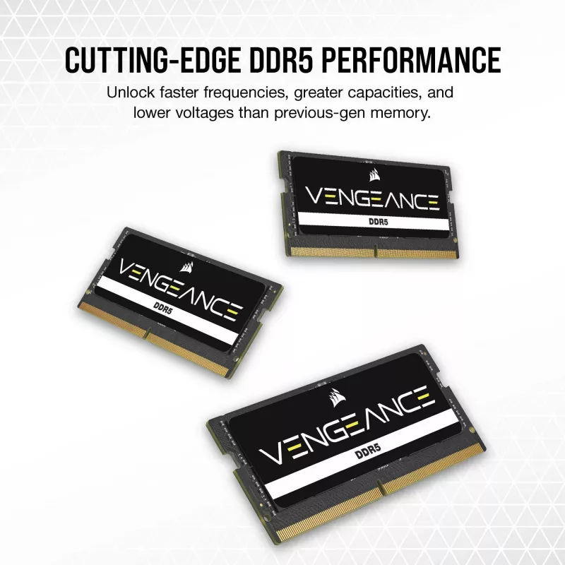 SO-DIMM 64 GB DDR5-5600 (2x 32 GB) Dual-Kit, Memory black, CMSX64GX5M2A5600C48, Vengeance