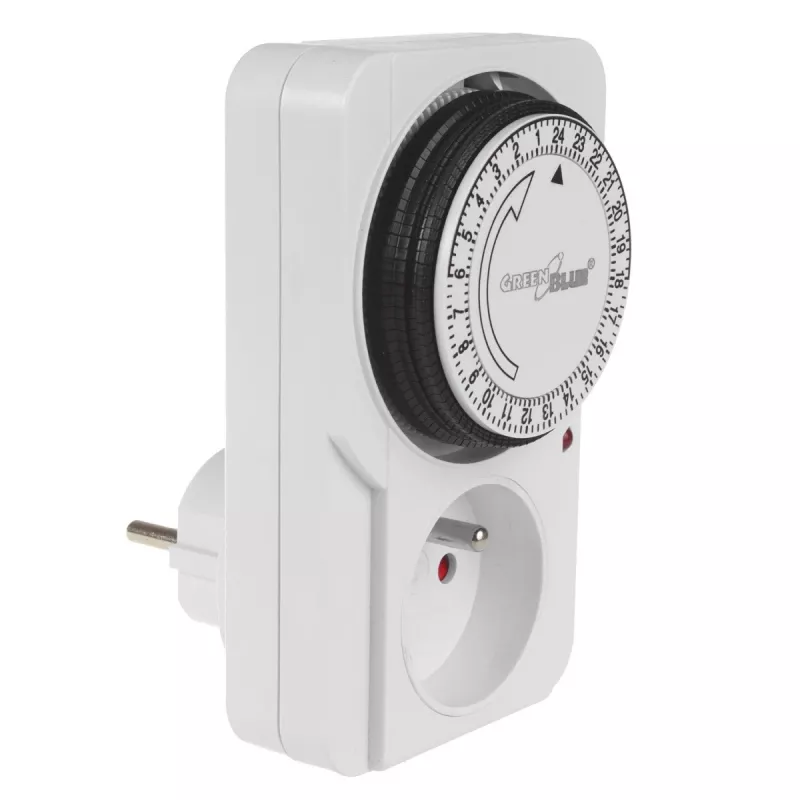 Mechanical Timer GreenBlue GB360 — mechanical plug-in timer for timed switching