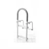 Rounded bath handle with non-slip grip