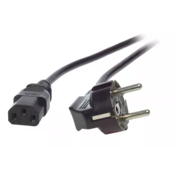 EFB-Elektronik Power Lead Grounded Plug 90°- C13 180° black 1,0 m, 3 x 0,75 mm² Manufacturer: EFB Elektronik (EK504.1V2)