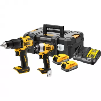 Power Tool Combo Kit DeWALT DCK2062E2T-QW, 1/4 inch Chuck, 200 N⋅m Torque