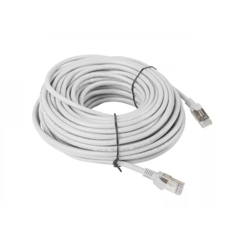 LANBERG network cable Cat5e U/UTP RJ-45 to RJ-45 20 m Grey, 26 AWG, CCA conductor