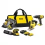 STANLEY Power Tool Set SFMCK412MDS-QW — 4-piece kit with Lithium‑ion battery