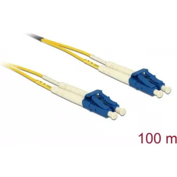 Delock LWL Cable LC Duplex to LC Duplex Singlemode OS2 100 m (80161)