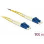 Delock LWL Cable LC Duplex to LC Duplex Singlemode OS2 100 m (80161)