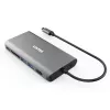 UNITEK uHUB O8+ Wired USB 3.2 Gen 1 Type-C Grey 100W Power Delivery
