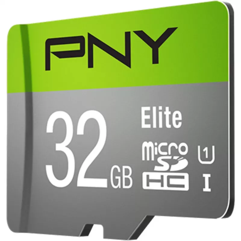 MicroSDHC Card PNY Elite 32GB Class 10 UHS-I P-SDU32GU185GW-GE