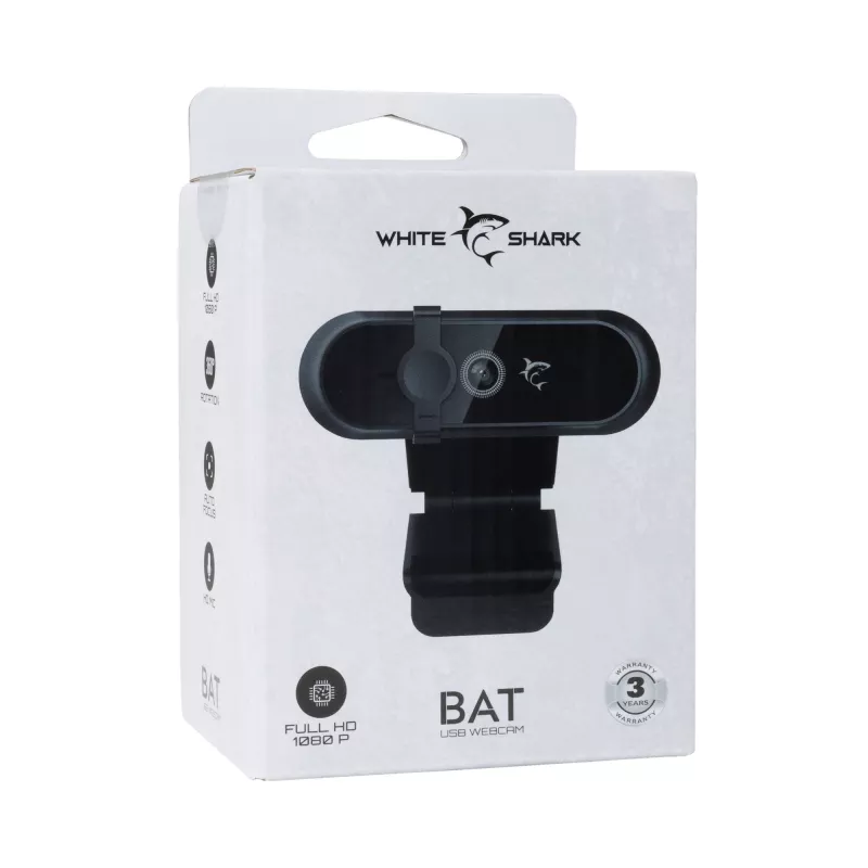 Webcam White Shark GWC-005 1080p BAT – 1080p resolution, USB connection