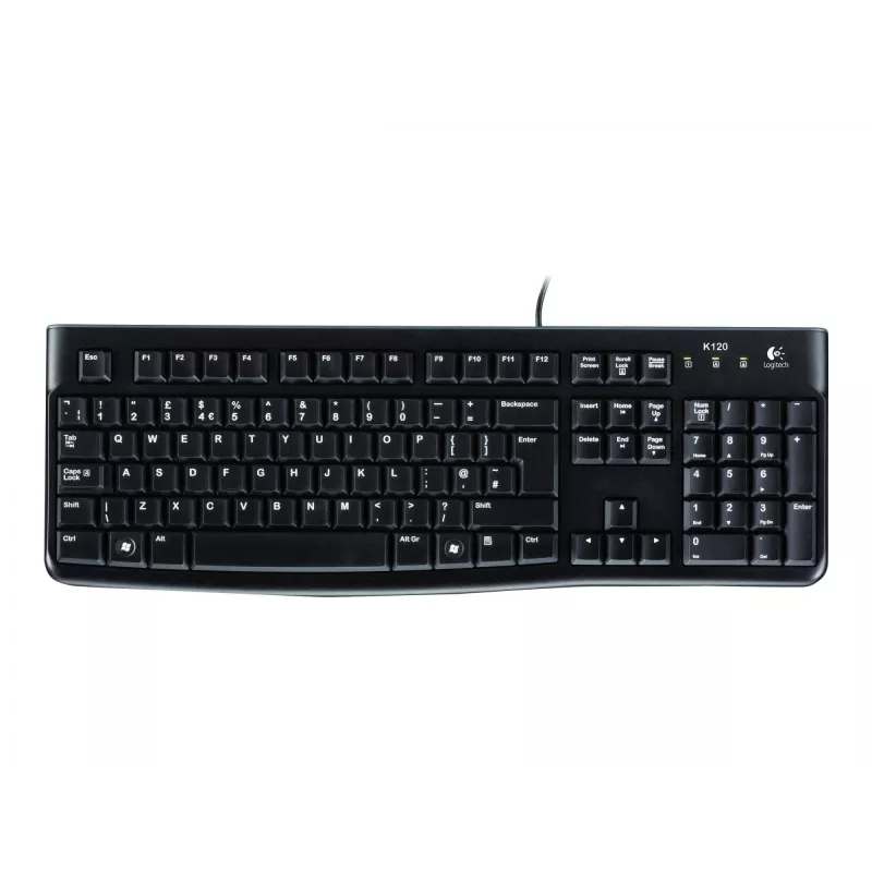 Desktop MK120, wired, USB, QWERTZ, black, mouse included