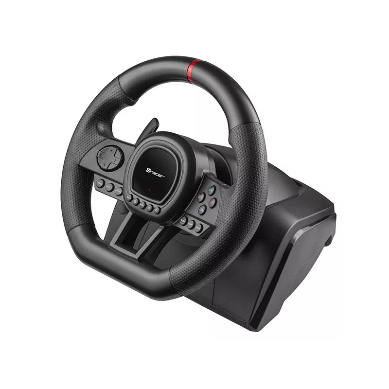 Manual gearbox shifter TRACER TRAJOY47345 — wired 6-in-1 simracer controller, 1.8 m cable, black, ergonomic non-slip grip, 270° rotation