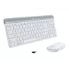 Logitech Slim Wireless Combo MK470 - Keyboard-and-Mouse-Set - Wireless - 2.4 GHz - Spanish - Off-White (920-009199)