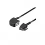 Wentronic Goobay TAE-F Extension 4-pin, Black, 15 m - TAE-F-Plug to TAE-F-Socket (68000)