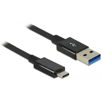 DeLOCK Premium - USB Cable - 24-Pin-USB Type C (M) - to - 9-pin USB Type A (M) - 1,0m (USB 3,1 Gen2) - Black (83983)