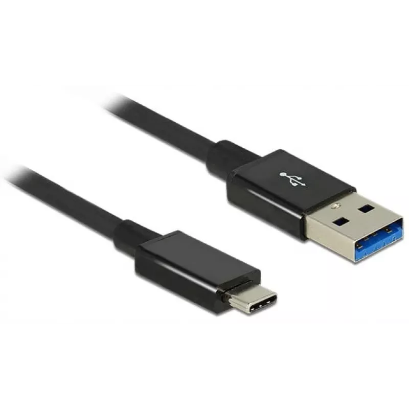 DeLOCK Premium - USB Cable - 24-Pin-USB Type C (M) - to - 9-pin USB Type A (M) - 1,0m (USB 3,1 Gen2) - Black (83983)