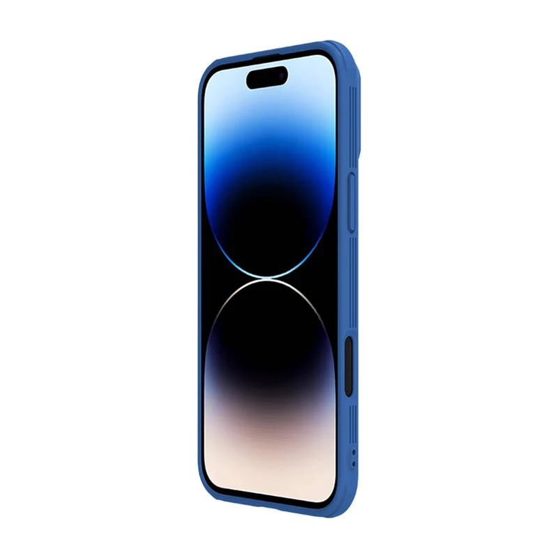 Protective phone case Nillkin CamShield Pro for iPhone 16 Pro Max, blue, sliding camera cover