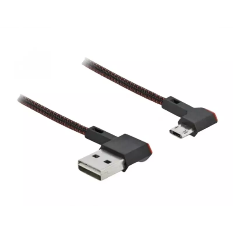 USB Cable DeLOCK EASY-USB 2.0 Type-A to Micro-B Male 0.5m Black